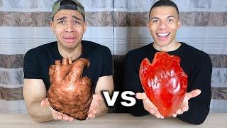 GUMMI ESSEN vs ECHTES ESSEN !!! | Kelvin und Marvin