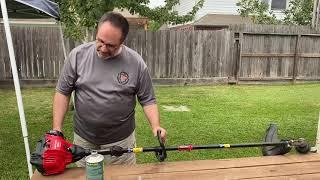 How to Start a Craftsman WC210 2-Cycle Gas Trimmer