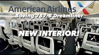 American Airlines BRAND NEW Boeing 787-8 Dreamliner Cabin Tour **NEW INTERIOR**