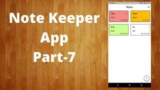 Flutter moor(drift) tutorial - Building NoteKeeper App from scrach | Note Detail Screen