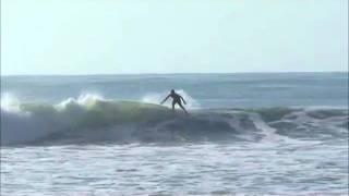 surfing waves from hurricane Igor at our secret spot in southeast NC