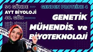 40) Genetik Mühendisliği ve Biyoteknoloji | Genden Proteine | 12. Sınıf | 2024 AYT Biyoloji 40. Gün