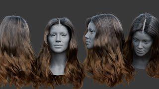 Making of long dimensional wavy hairstyle