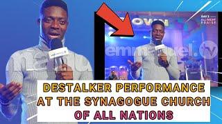 Destalker performing at the all-night praise session in honor of Prophet T.B Joshua.#TBJoshuaLegacy