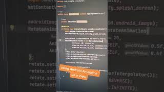 Android Studio Animation : Rotate & Animate your view