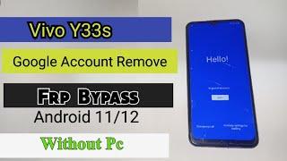 Vivo Y33s Frp Bypass Without Pc | Android 11 | Y33s Google Account Remove New Trick 2023