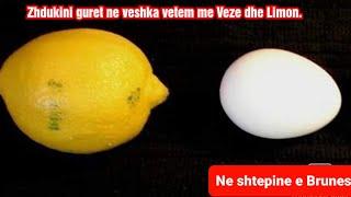 Veze  me limon dhe zhdukni guret ne veshka me kushtet e shtepise pa ilace.