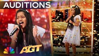 Pranysqa Mishra Receives The GOLDEN BUZZER for "River Deep - Mountain High" | Auditions | AGT 2024