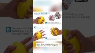 Fanwer Finger Ball Exerciser Grip Ball Strength Squeeze