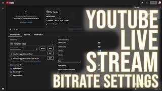 ⭕ YouTube Streaming Bitrate Setup in Studio