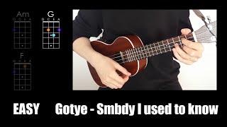 Gotye — Somebody I used to know (EASY ukulele tutorial / упрощённый укулеле разбор)