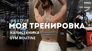 МОЯ ТРЕНИРОВКА | программа тренировки в зале  | GYM ROUTINE