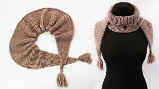 How to knit a scarf for beginners 