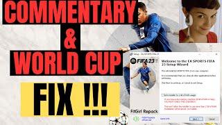 FIFA 23 FitGirl Repack Commentary Language FIX & World Cup Mode FIX. #fitgirlrepack #fifa23fix