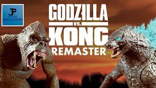 Godzilla VS Kong - REMASTERED (Stop Motion Fight)