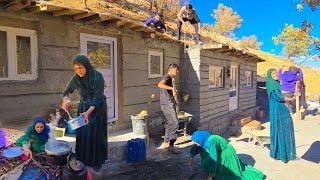 ️Amir, Hassan, and Qadir Unite to Pour Concrete on Milad's Rooftop!