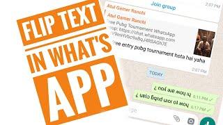 How to flip text on what's app #greenpolygames