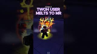 TWOH USER MELTS TO MR #yba #roblox #trending #shorts #tiktok #viralvideo #viralshorts #jjba