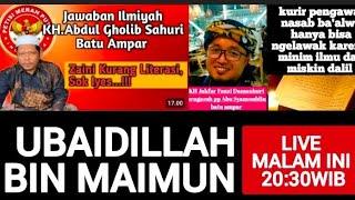 LIVE  : BENARKAH UBAID DALAM SYAIR DI KITAB ASSAKRON ADALAH UBAIDILLAH BIN MAIMUN?