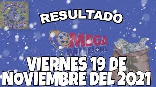 RESULTADOS MEGAMILLONES DEL VIERNES 19 DE NOVIEMBRE DEL 2021 $74,000,000/ LOTERÍA DE ESTADOS UNIDOS