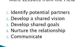 Strategies to Build Partnerships and Alliances