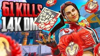 INSANE Loba 61 KILLS and 14.000 Damage Apex Legends Gameplay