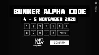 BUNKER ALFA CODE 4 - 5 NOVEMBER 2020