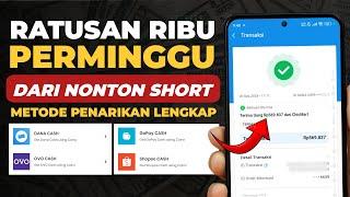 DAPAT UANG - Dengan Nonton Short Hingga Ratusan Ribu - Cara Dapat Uang Dari Internet