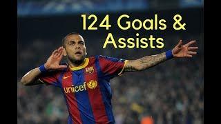 Dani Alves ● All 124 Goals & Assists For FC Barcelona ● 2008-2016 ● HD