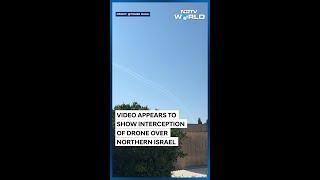 Video Appears To Show Interception Of Drone Over Northern Israel