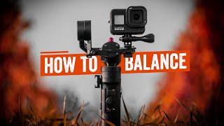 How to balance Zhiyun Crane M2 and GoPro Hero | And any gimbal