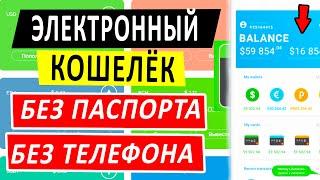 ЛУЧШИЙ ЭЛЕКТРОННЫЙ КОШЕЛЕК БЕЗ ПАСПОРТА, НОМЕРА ТЕЛЕФОНА ДЛЯ ДОЛЛАРОВ, РУБЛЕЙ, ЕВРО И КРИПТОВАЛЮТ