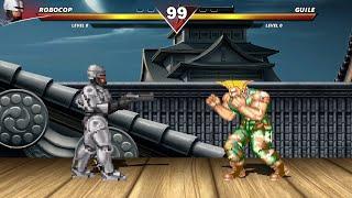 ROBOCOP VS GUILE & RYU - HIGH LEVEL INSANE FIGHT!