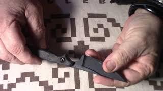 TOPS Knives Street Scalpel 2.0 Fixed Blade Knife Black Micarta