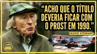 "Senna NUNCA admitiu que bateu de propósito." - Jackie Stewart