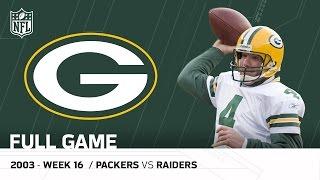 Full Game: Brett Favre Plays on MNF After His Dad's Passing | Packers vs. Raiders | NFL