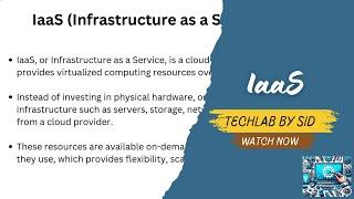 IaaS | Infrastructure as a Service Explained with Examples & Benefits