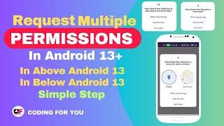 How to Handle Multiple Permissions in Android 13 | Storage Permission doesn't work in Android 13