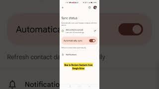 How to Restore Contacts From Google Drive? #shorts #googledrive #howto