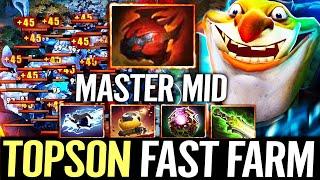  TOPSON Techies MID Biggest Stack Fast Farm — Heart + Ethereal Blade 100% Master Build Dota 2 Pro