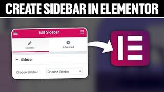 How To Create Sidebar In Elementor 2024! (Full Tutorial)