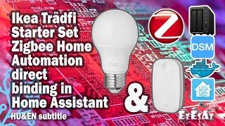 58 IkeaTrädfi Starter kit parts direct binding in Home Assistant with Zigbee Home Automation