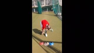 Cricket bowling drills-Gather and delivery stride