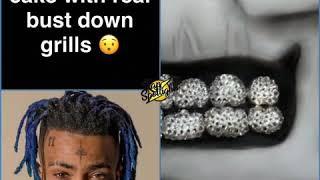 Xxx tentacion cake with real grills