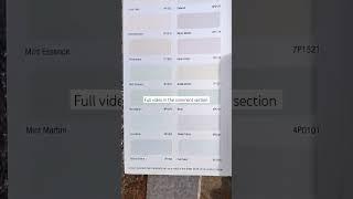 Part 6|| Berger paints white colour charts|| Berger wall paints