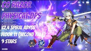 C0 Razor Physical DPS v2.4 Spiral Abyss Floor 11 (Second Half) 9 Stars | Genshin Impact