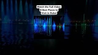 Dubai Fountain: A Spectacular Choreographed Water Show at Burj Khalifa #shorts