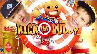 Непобедимый чувачек в Kick the buddy