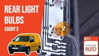 How to replace the rear light bulbs Caddy mk3 