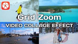 Grid zoom transitions or Video collage in kinemaster || Kinemaster Tutorial || Koushik Bhunia